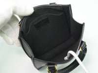 Louis Vuitton Louis Vuitton Petit Sac Plat Bag Bicolor Monogram Empreinte Giant Black Leather Tote Bag Bag (Pre-Loved)