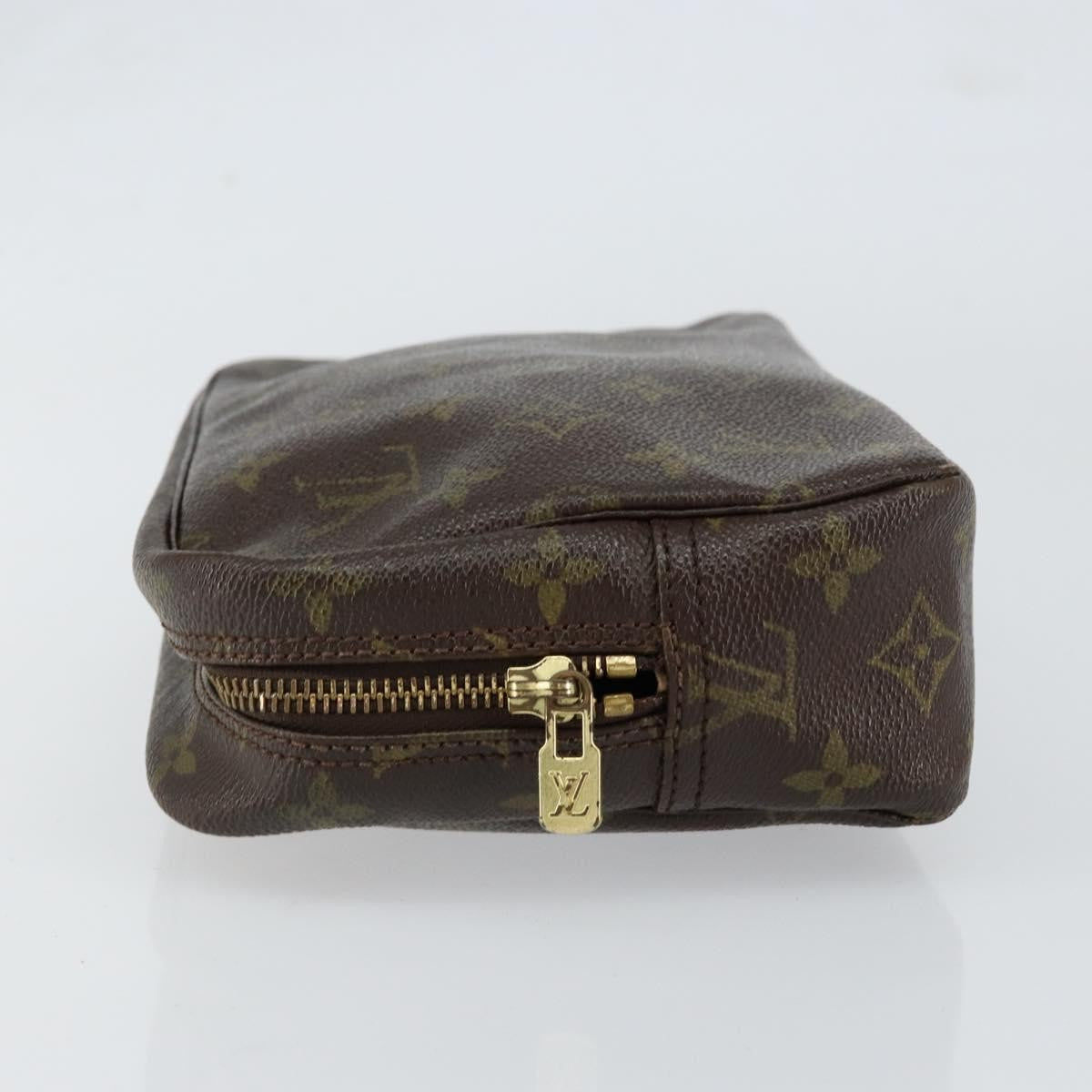 Louis Vuitton Trousse Toiletry Pouch Monogram Canvas Brown Canvas Toiletry Case Accessory (Pre-Loved)