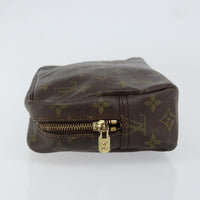 Louis Vuitton Trousse Toiletry Pouch Monogram Canvas Brown Canvas Toiletry Case Accessory (Pre-Loved)