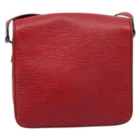 Louis Vuitton Cartouchiere Handbag Epi Leather Red Leather Shoulder Bag Bag (Pre-Loved)