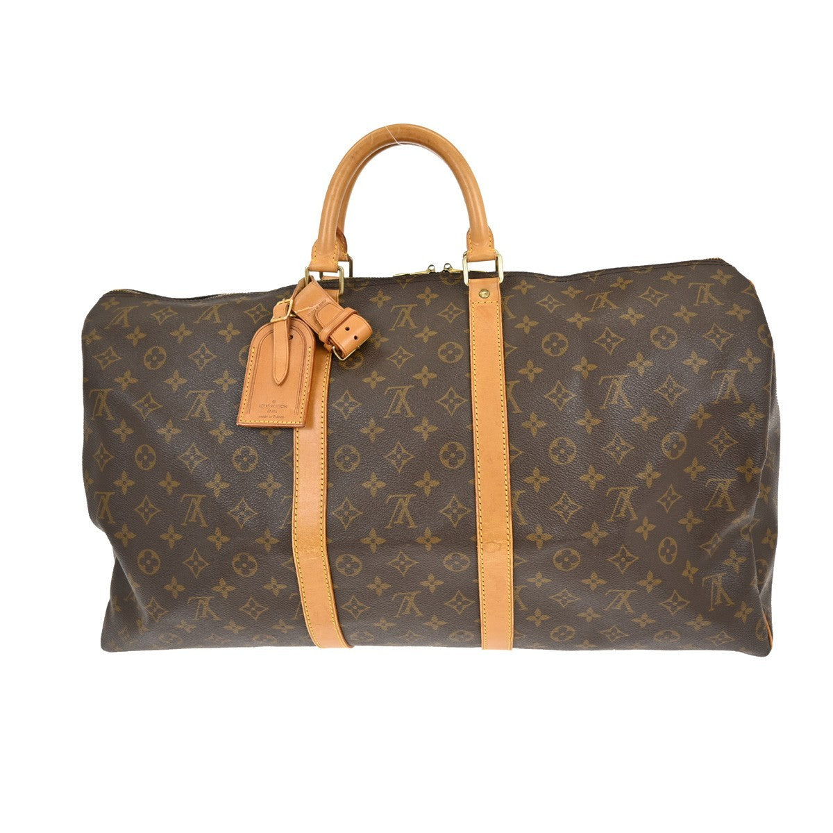 Louis Vuitton Louis Vuitton Keepall Bag Monogram Canvas Brown Canvas Travel Bag Bag (Pre-Loved)