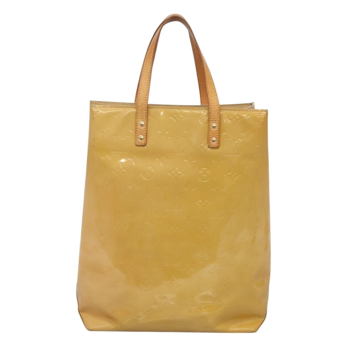 Louis Vuitton Reade Handbag Monogram Vernis Beige Patent_Leather Tote Bag Bag (Authentic Pre-Loved)