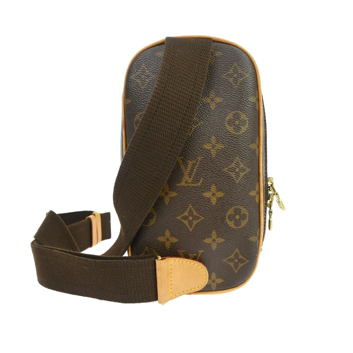 Louis Vuitton Pochette Gange Monogram Canvas Brown Canvas Clutche & Pouche Bag (Authentic Pre-Loved)