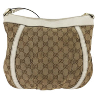 Gucci D Ring Messenger Bag Gg Canvas Beige Canvas Shoulder Bag Bag (Authentic Pre-Loved)