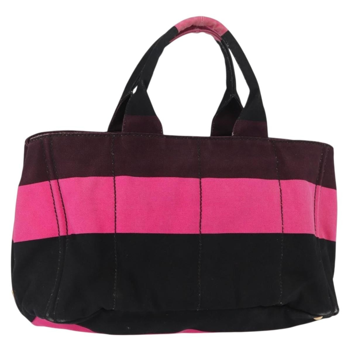 Prada Prada Canapa Tote Canvas Pink Canvas Tote Bag Bag (Pre-Loved)