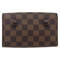 Louis Vuitton Florentine Waist Bag Damier Canvas Brown Canvas Clutche & Pouche Bag (Authentic Pre-Loved)