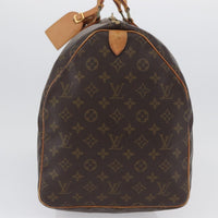 Louis Vuitton Keepall Bag Monogram Canvas Brown Canvas Travel Bag Bag (Pre-Loved)