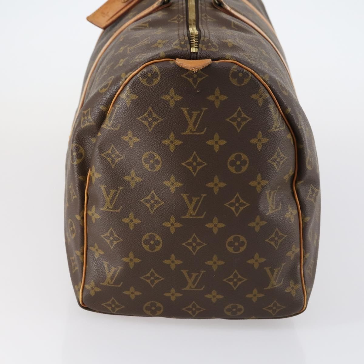Louis Vuitton Keepall Bag Monogram Canvas Brown Canvas Travel Bag Bag (Authentic Pre-Loved)
