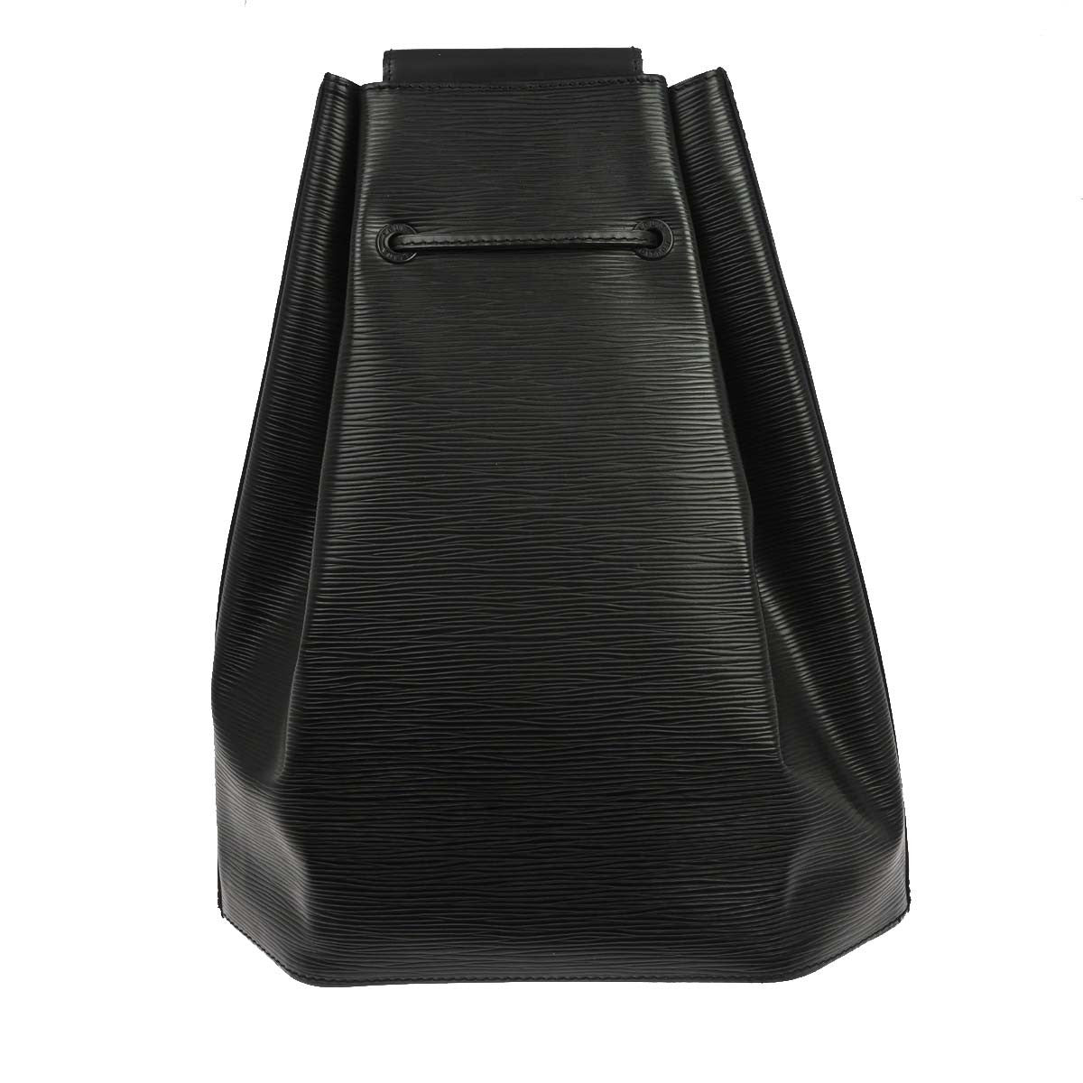 Louis Vuitton Sac A Dos Drawstring Backpack Epi Leather Black Leather Backpack Bag (Authentic Pre-Loved)