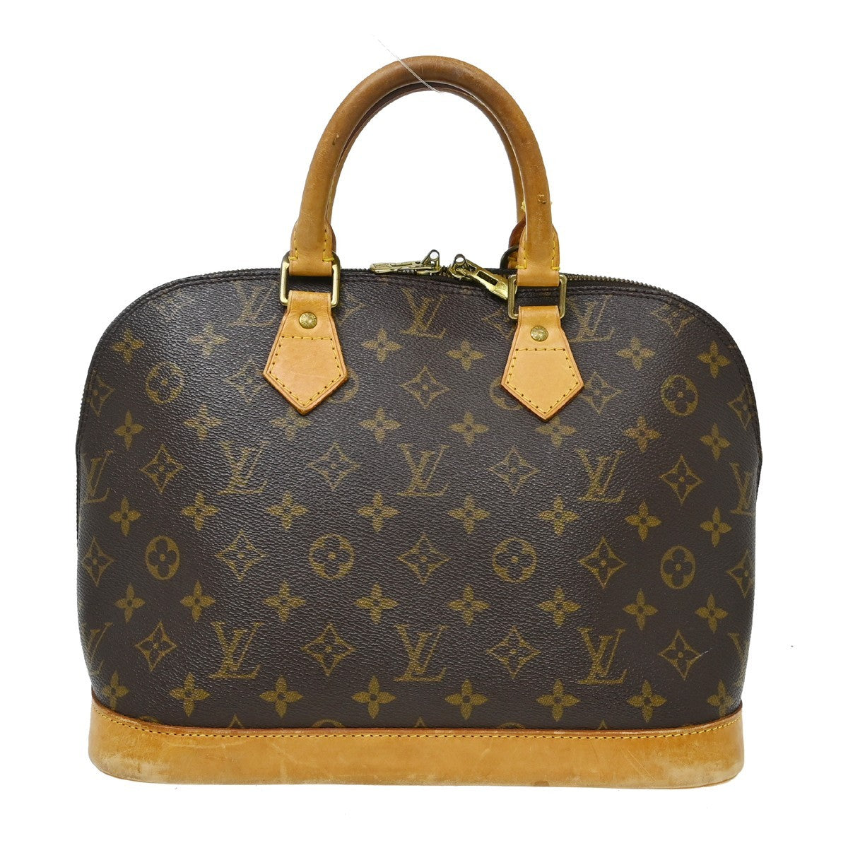 Louis Vuitton Alma Handbag Monogram Canvas Brown Canvas Handbag (Authentic Pre-Loved)
