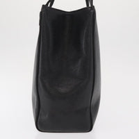 Salvatore Ferragamo Vara Tote Leather Black Leather Tote Bag Bag (Authentic Pre-Loved)