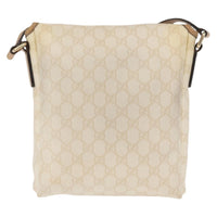 Gucci Flap Messenger Gg Coated Canvas White Pvc Shoulder Bag Bag (Pre-Loved)