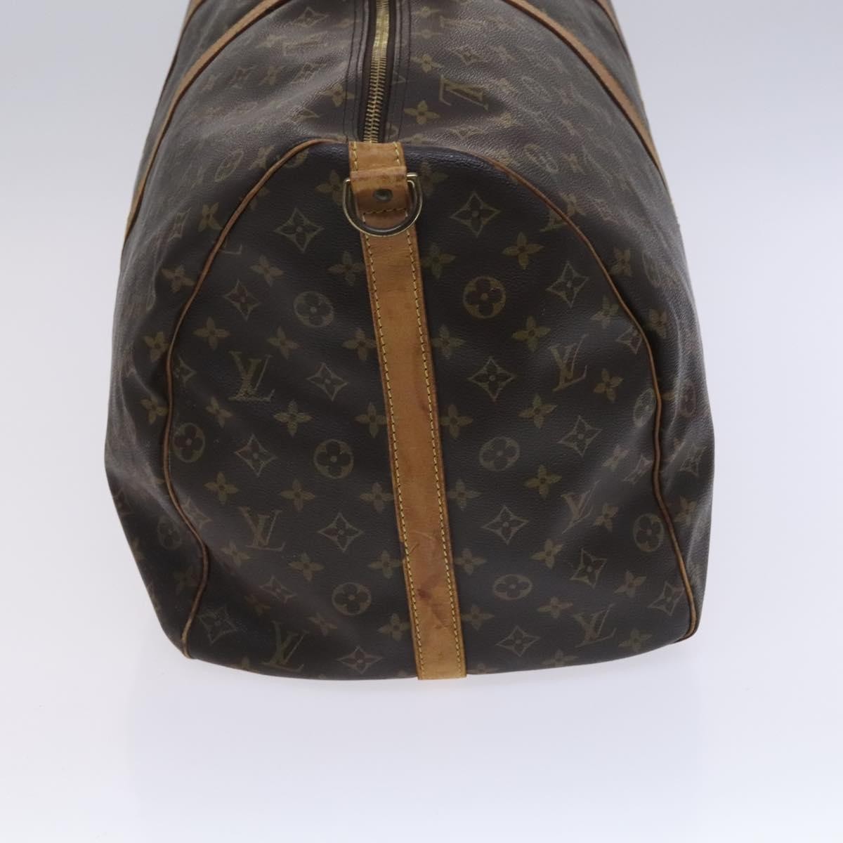 Louis Vuitton Keepall Bandouliere Bag Monogram Canvas Brown Canvas Travel Bag Bag (Authentic Pre-Loved)