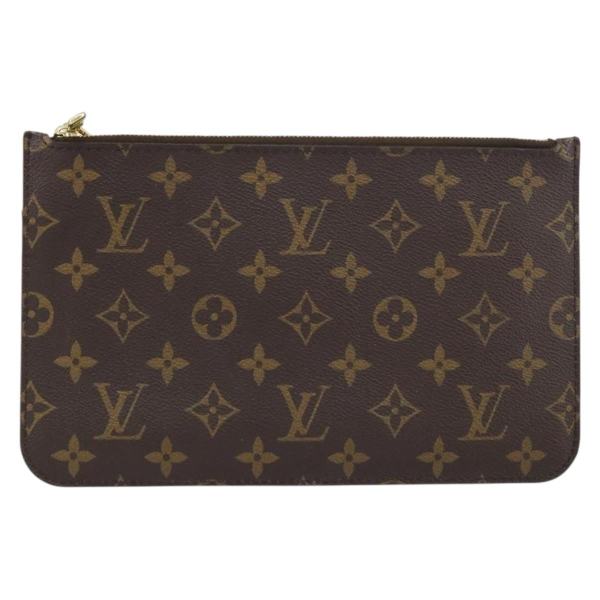 Louis Vuitton Louis Vuitton Neverfull Pochette Monogram Canvas Brown Canvas Clutche & Pouche Bag (Pre-Loved)
