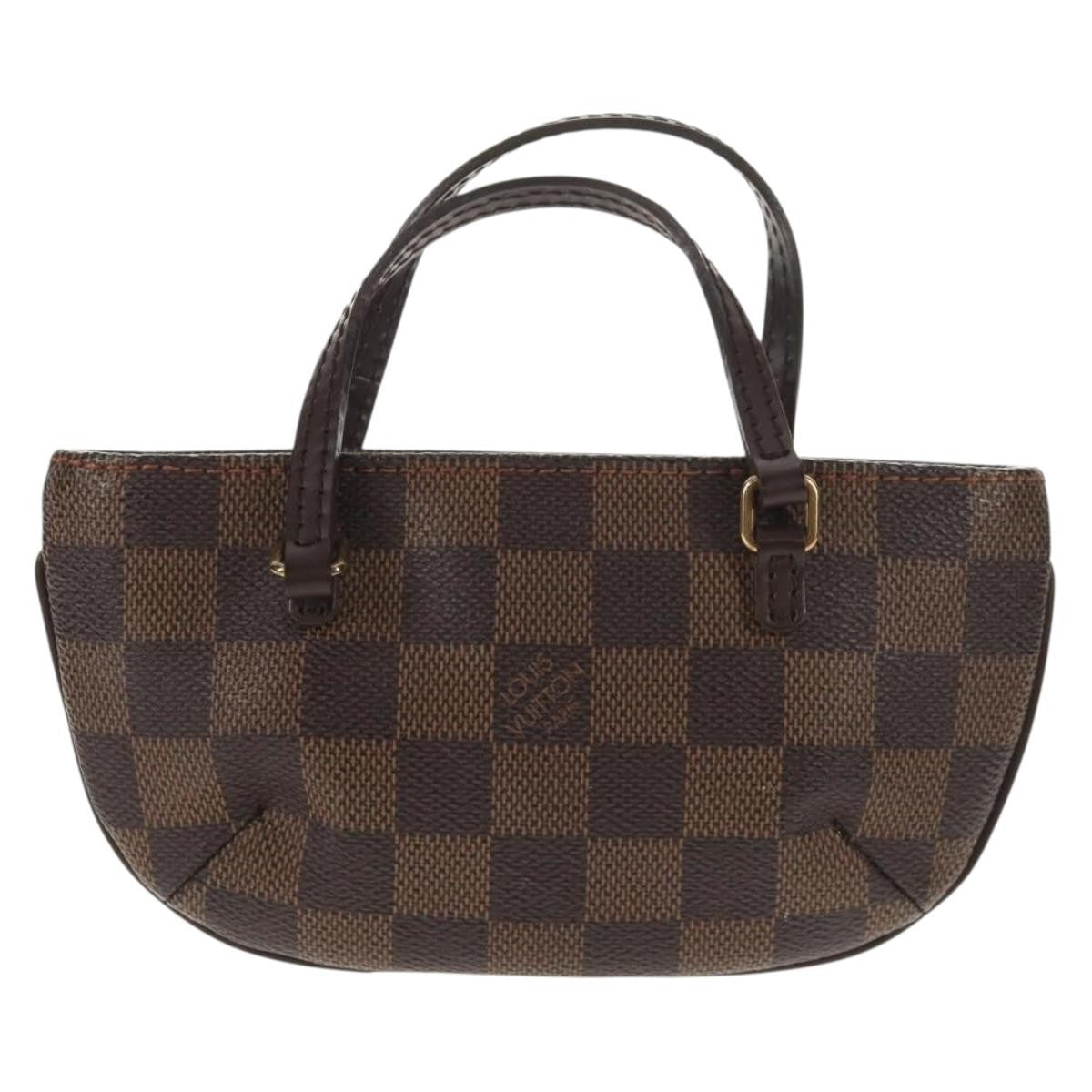 Louis Vuitton Manosque Pochette Damier Brown Canvas Clutche & Pouche Bag (Authentic Pre-Loved)