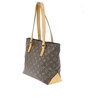 Louis Vuitton Cabas Mezzo Monogram Canvas Brown Leather Tote Bag Bag (Authentic Pre-Loved)