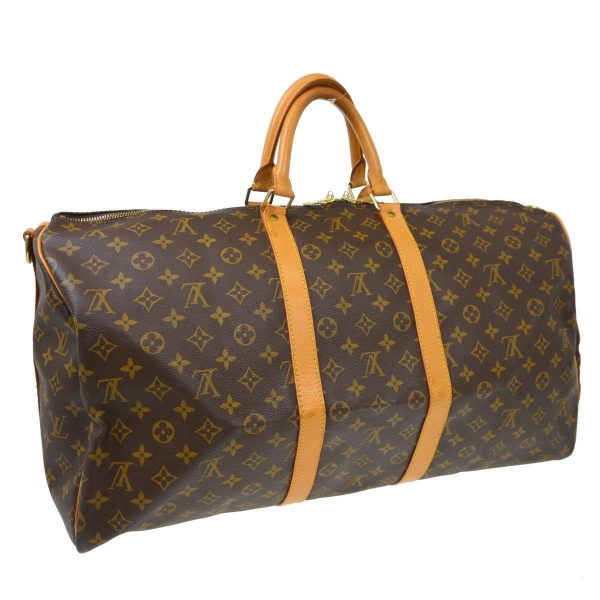 Louis Vuitton Louis Vuitton Keepall Bandouliere Bag Monogram Canvas Brown Canvas Travel Bag Bag (Authentic Pre-Loved)