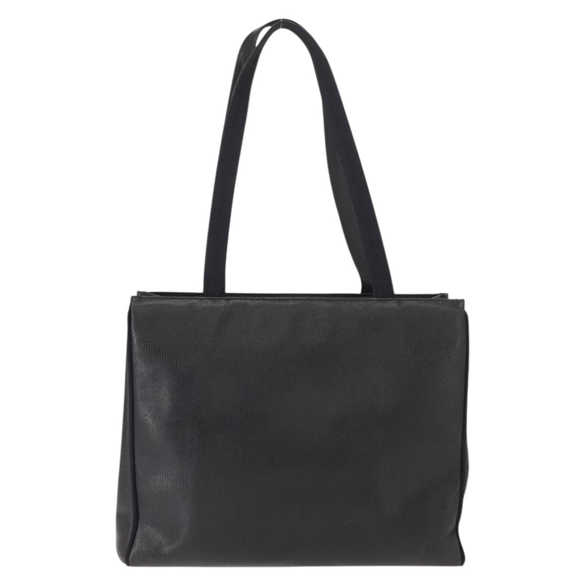 Salvatore Ferragamo Vala Tote Leather Navy Leather Tote Bag Bag (Pre-Loved)