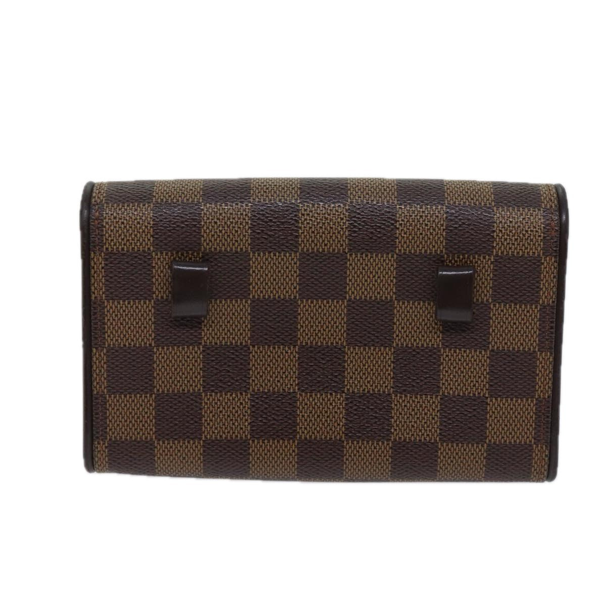 Louis Vuitton Florentine Waist Bag Damier Canvas Brown Canvas Clutche & Pouche Bag (Authentic Pre-Loved)