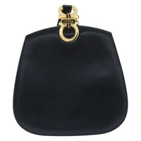 Salvatore Ferragamo Salvatore Ferragamo Gancini Shoulder Bag Leather Navy Leather Shoulder Bag Bag (Pre-Loved)