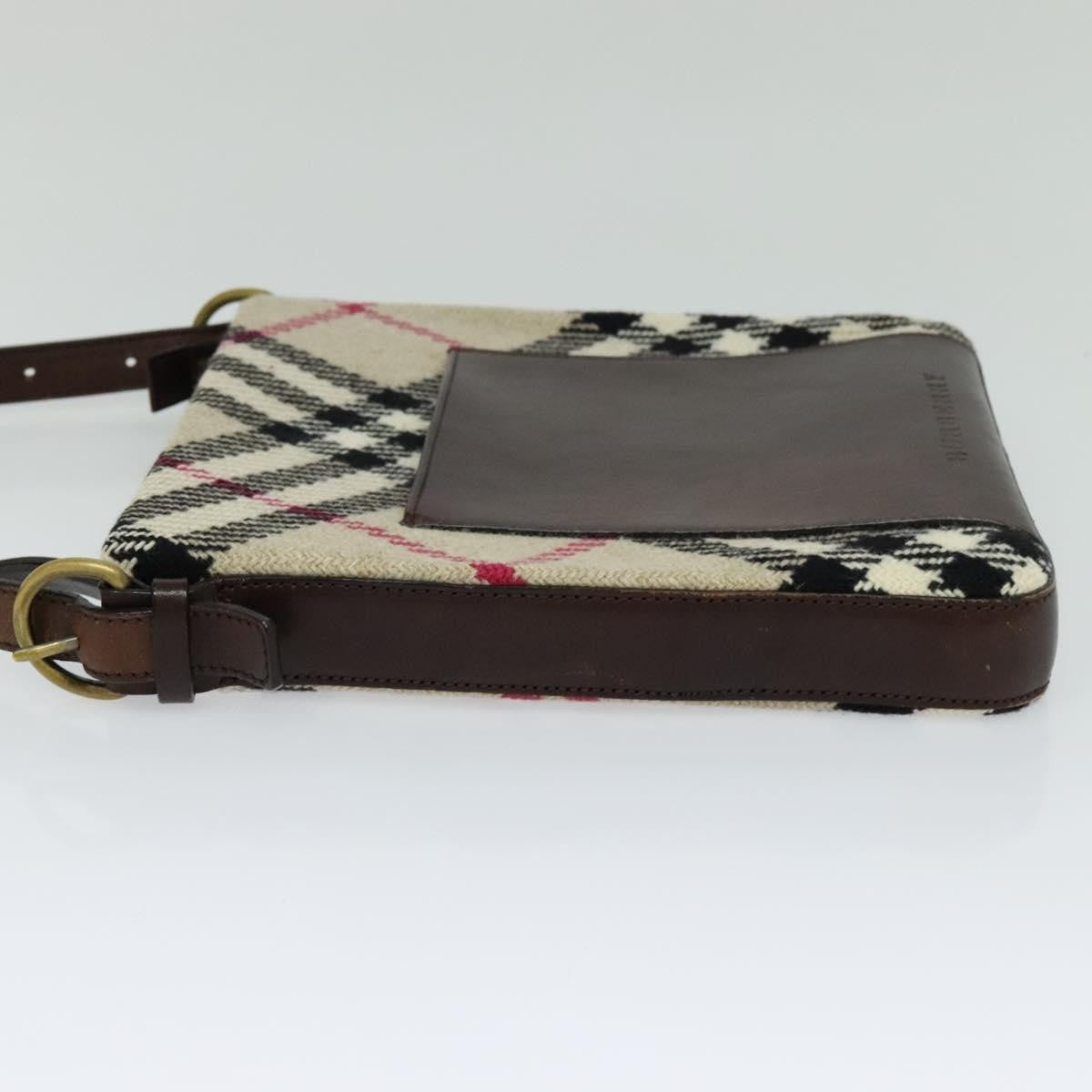Burberry Nova Check Shoulder Bag Canvas Beige Canvas Shoulder Bag Bag (Authentic Pre-Loved)