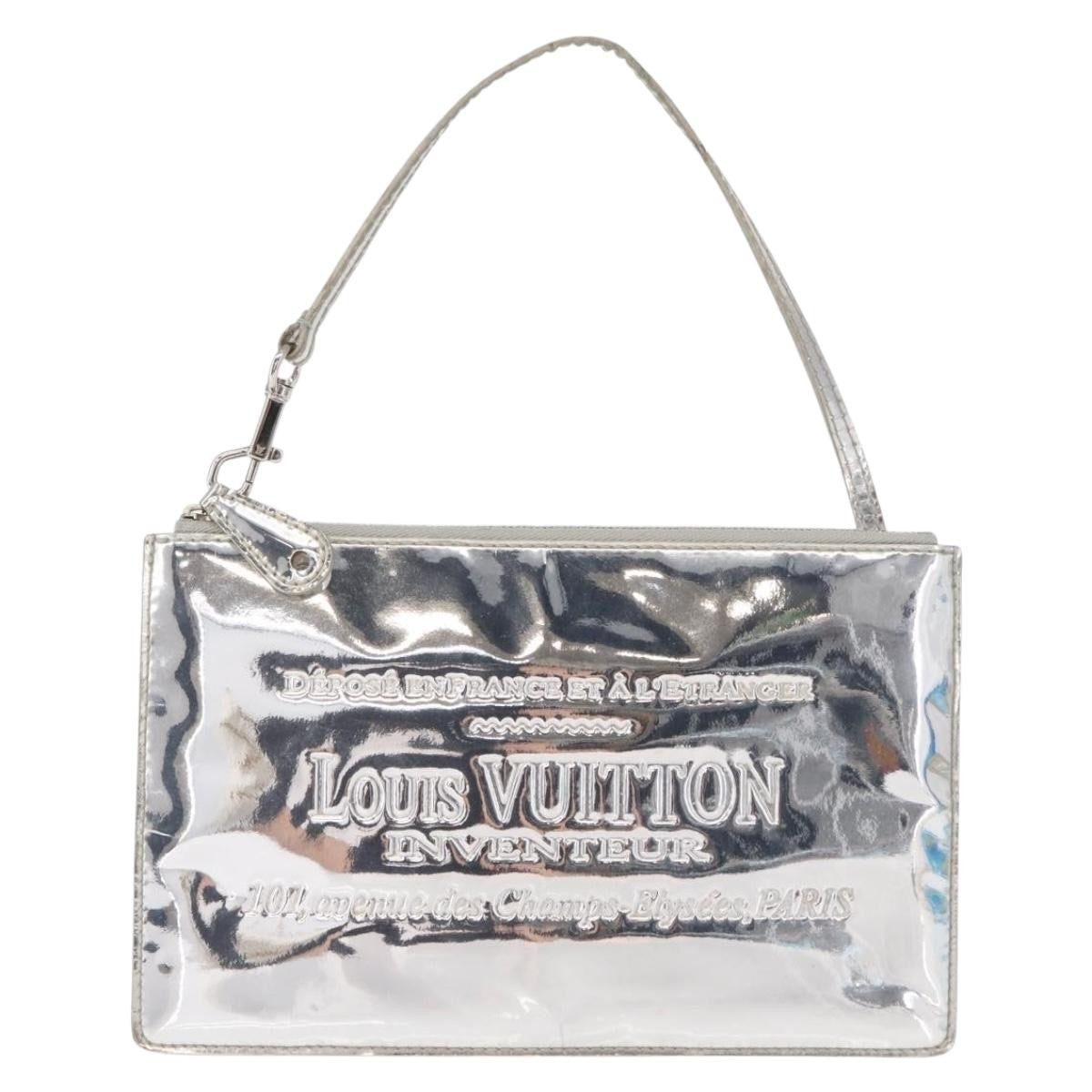 Louis Vuitton Pochette Clutch Monogram Miroir Pvc Silver Pvc Clutche & Pouche Bag (Authentic Pre-Loved)