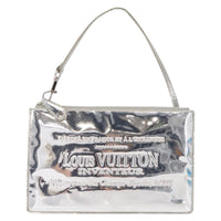 Louis Vuitton Pochette Clutch Monogram Miroir Pvc Silver Pvc Clutche & Pouche Bag (Authentic Pre-Loved)