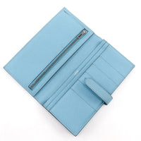 Hermes Bearn Wallet Epsom Blue Leather Wallets Accessory (Pre-Loved)