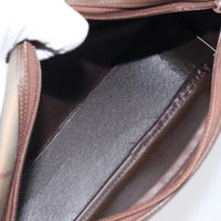 Burberry Nova Check Shoulder Bag Canvas And Leather Beige Canvas Shoulder Bag Bag (Authentic Pre-Loved)