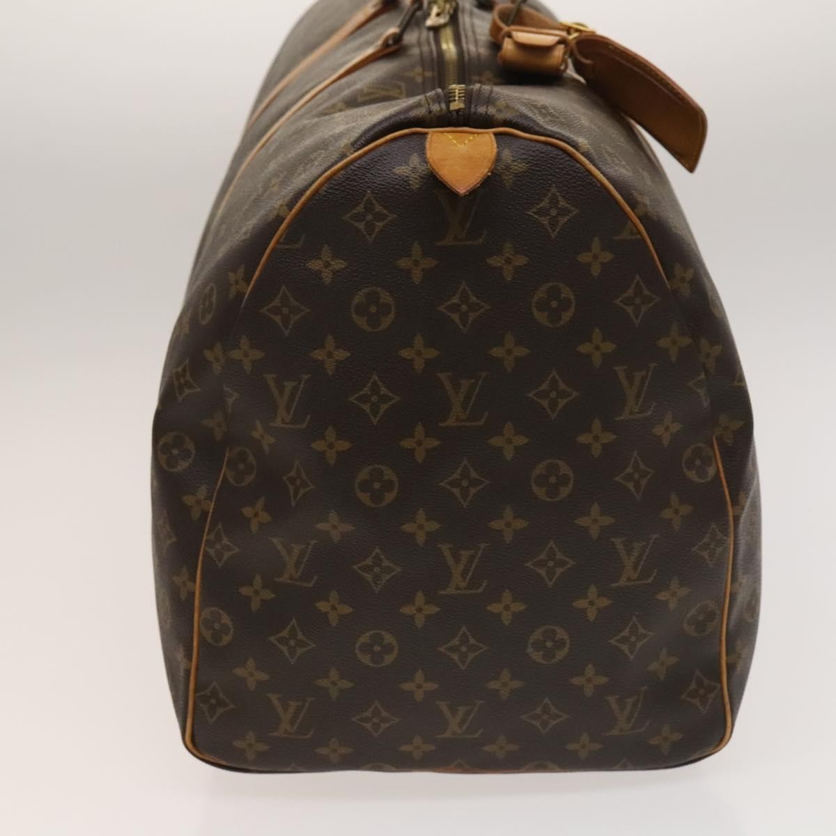 Louis Vuitton Keepall Bag Monogram Canvas Brown Canvas Travel Bag Bag (Authentic Pre-Loved)