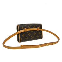 Louis Vuitton Louis Vuitton Florentine Waist Bag Monogram Canvas Brown Canvas Clutche & Pouche Bag (Authentic Pre-Loved)