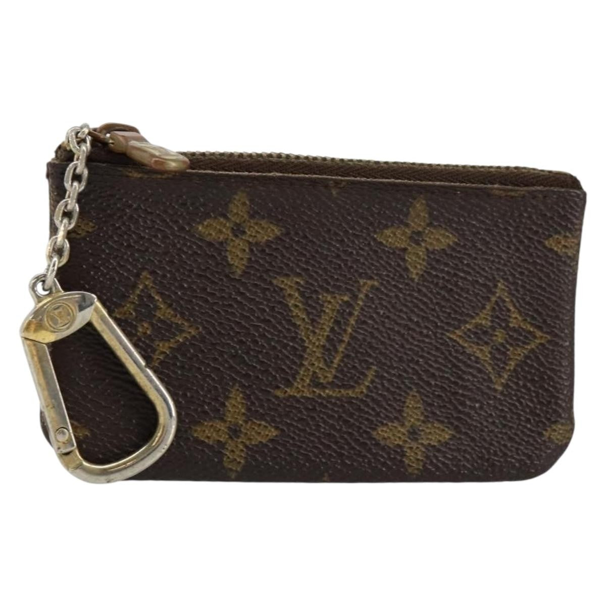 Louis Vuitton Pochette Clés Monogram Canvas Brown Canvas Wallets Accessory (Pre-Loved)
