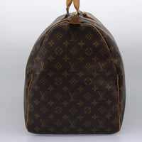 Louis Vuitton Keepall Bag Monogram Canvas Brown Canvas Travel Bag Bag (Pre-Loved)