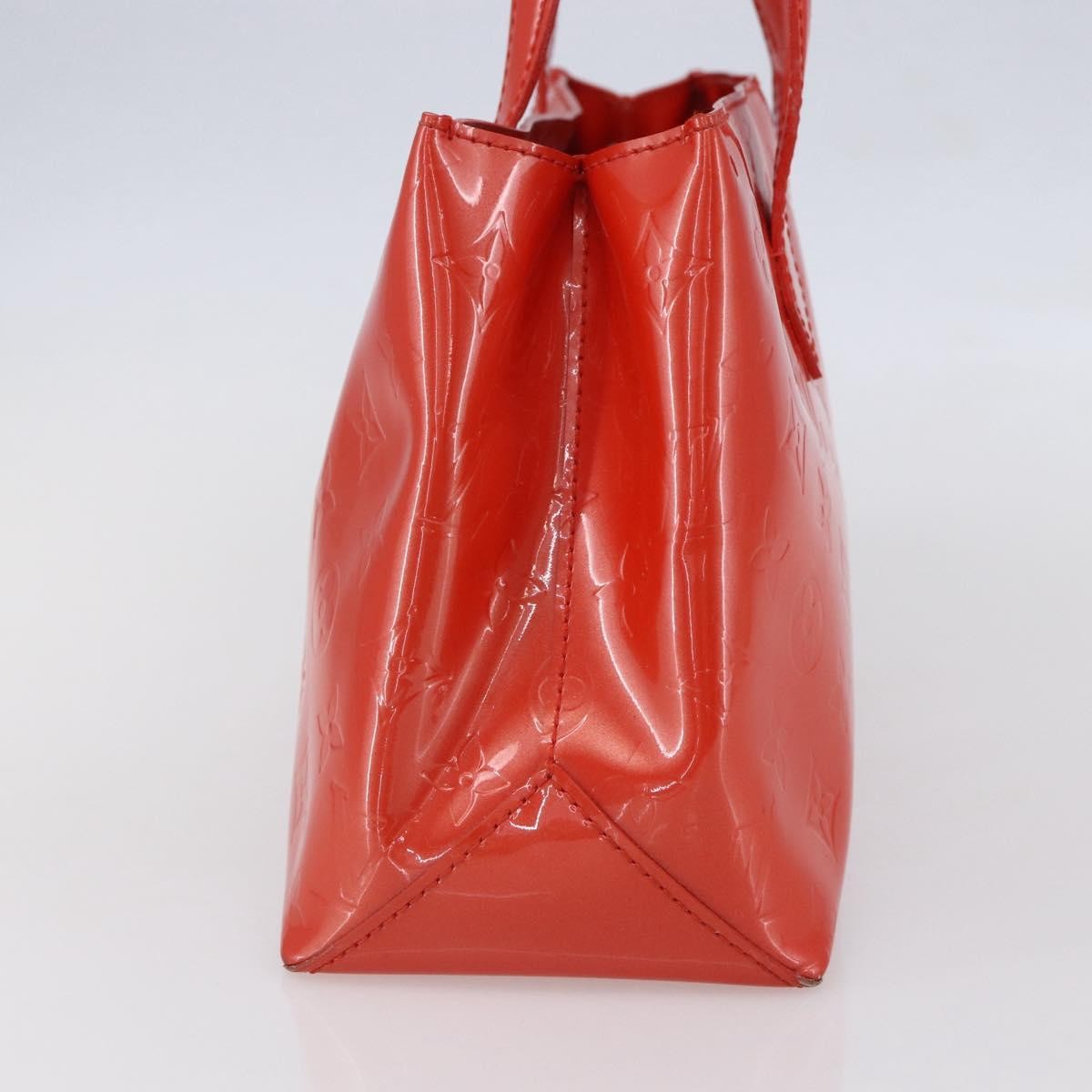 Louis Vuitton Wilshire Handbag Monogram Vernis Orange Patent_Leather Tote Bag Bag (Authentic Pre-Loved)