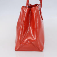 Louis Vuitton Wilshire Handbag Monogram Vernis Orange Patent_Leather Tote Bag Bag (Authentic Pre-Loved)