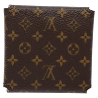 Louis Vuitton Case Jewelry Box Canvas Brown Canvas Wallets Accessory (Authentic Pre-Loved)