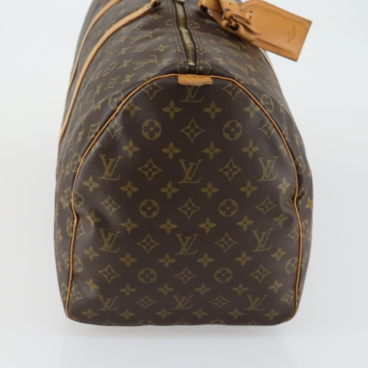 Louis Vuitton Keepall Bag Monogram Canvas Brown Canvas Travel Bag Bag (Authentic Pre-Loved)