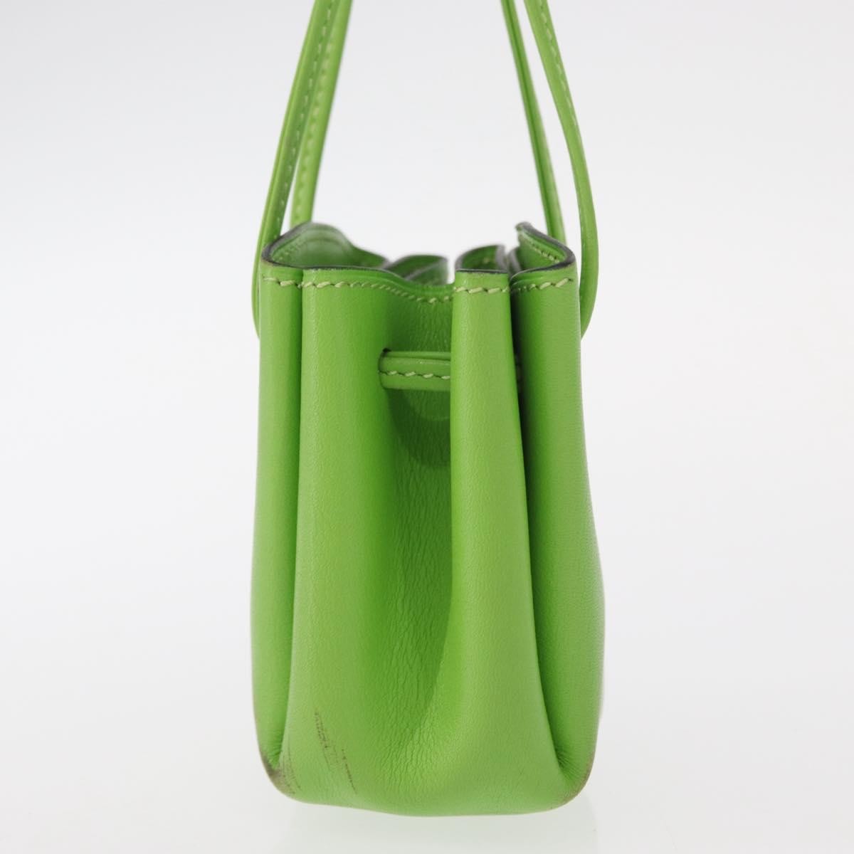 Hermes Vespa Pouch Leather Green Leather Clutche & Pouche Bag (Pre-Loved)