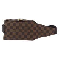 Louis Vuitton Geronimos Waist Bag Damier Brown Canvas Shoulder Bag Bag (Authentic Pre-Loved)