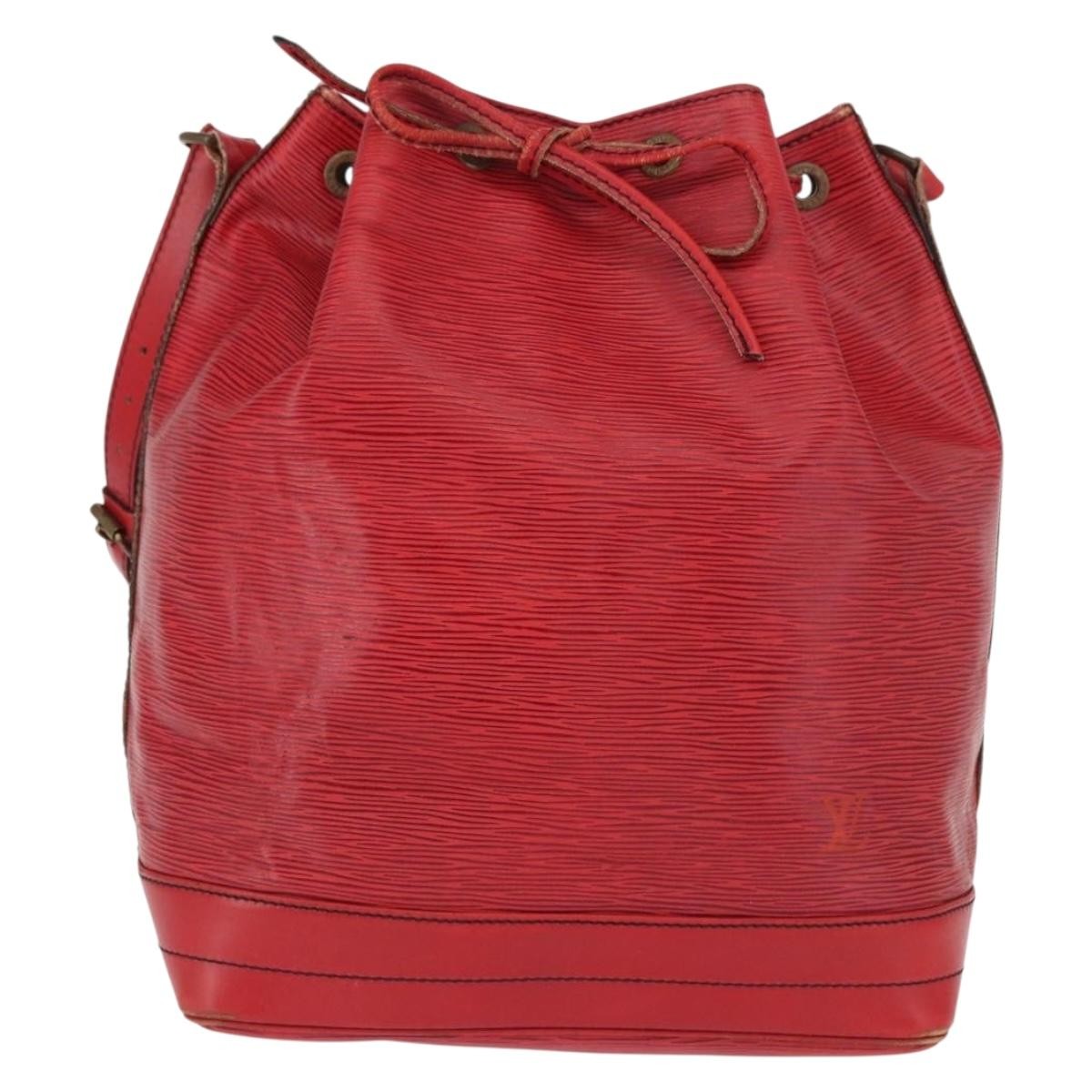 Louis Vuitton Noe Handbag Epi Leather Red Leather Shoulder Bag Bag (Authentic Pre-Loved)