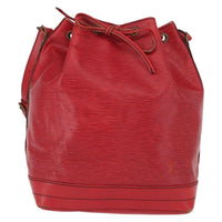 Louis Vuitton Noe Handbag Epi Leather Red Leather Shoulder Bag Bag (Authentic Pre-Loved)