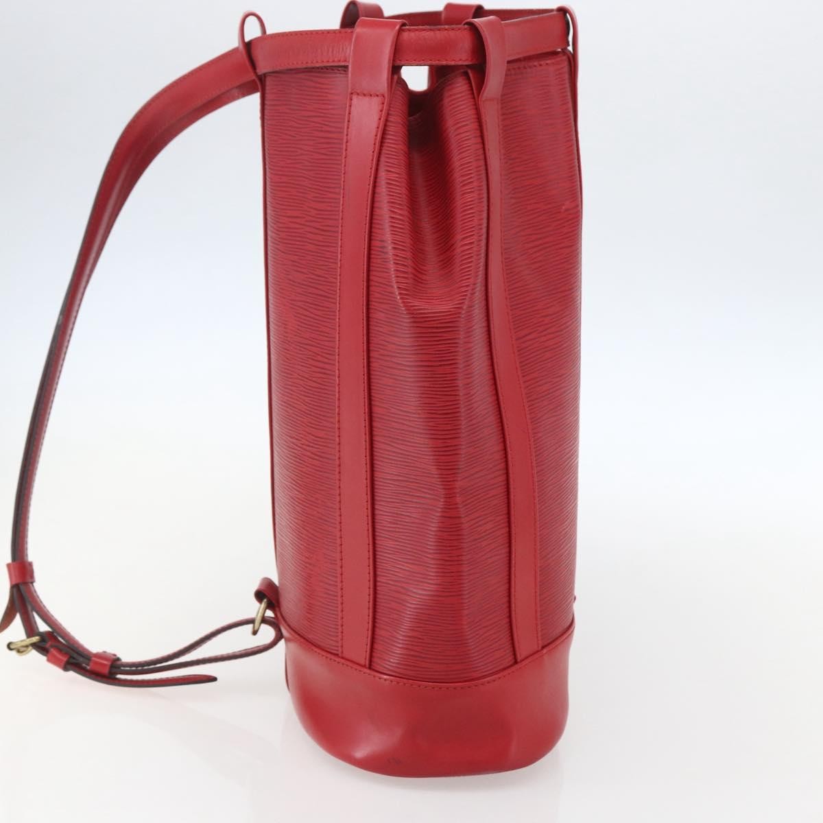 Louis Vuitton Randonnee Backpack Epi Leather Red Leather Shoulder Bag Bag (Authentic Pre-Loved)
