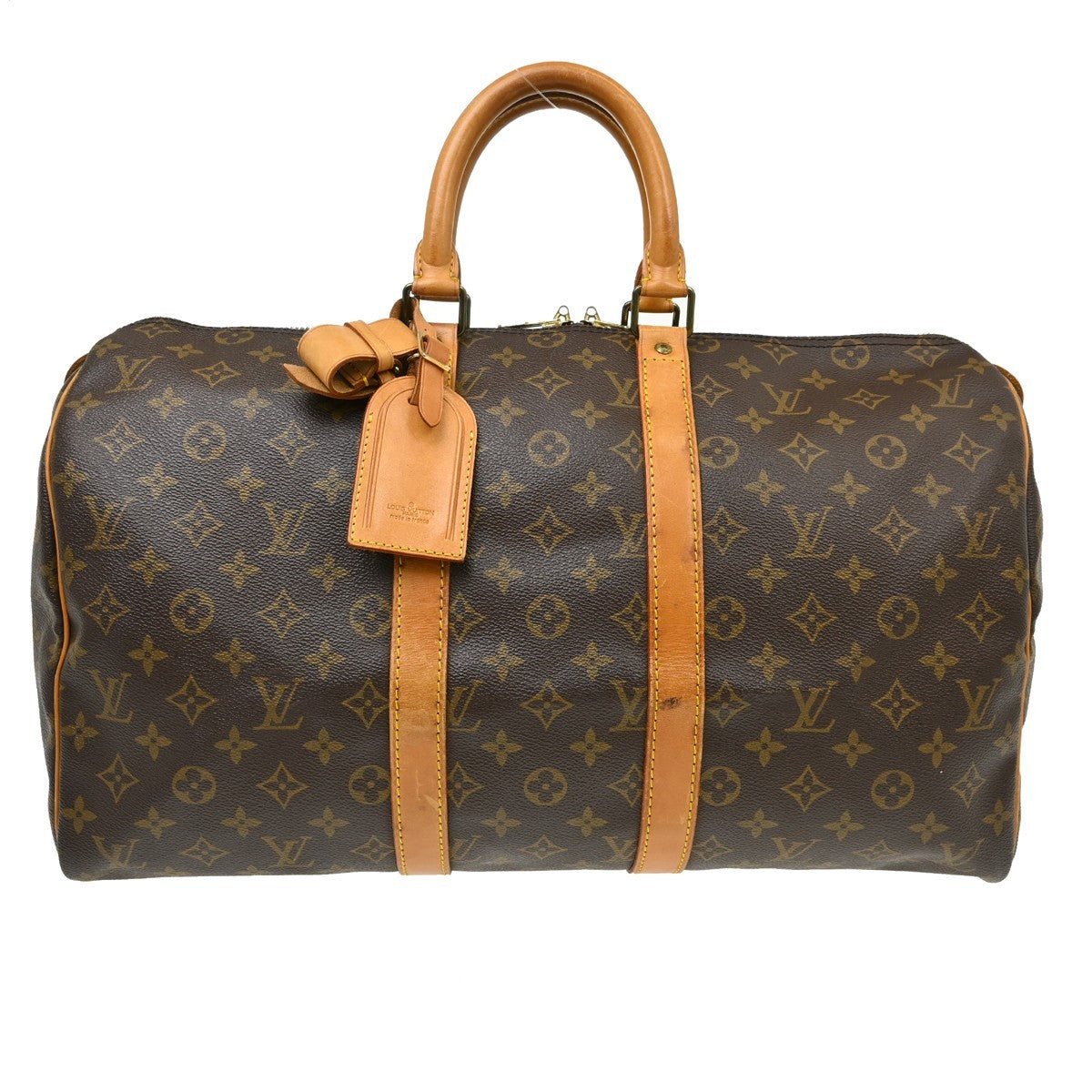 Louis Vuitton Louis Vuitton Keepall Bag Monogram Canvas Brown Canvas Travel Bag Bag (Authentic Pre-Loved)