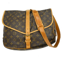 Louis Vuitton Louis Vuitton Saumur Handbag Monogram Canvas Brown Canvas Shoulder Bag Bag (Pre-Loved)