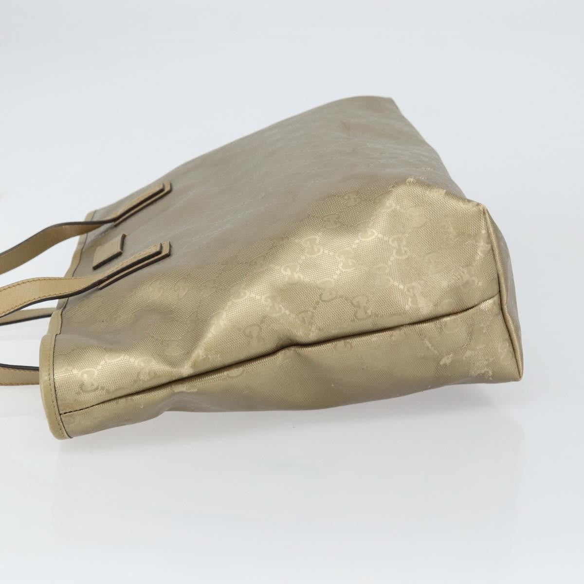 Gucci Plus Tote Gg Imprime Gold Pvc Tote Bag Bag (Authentic Pre-Loved)