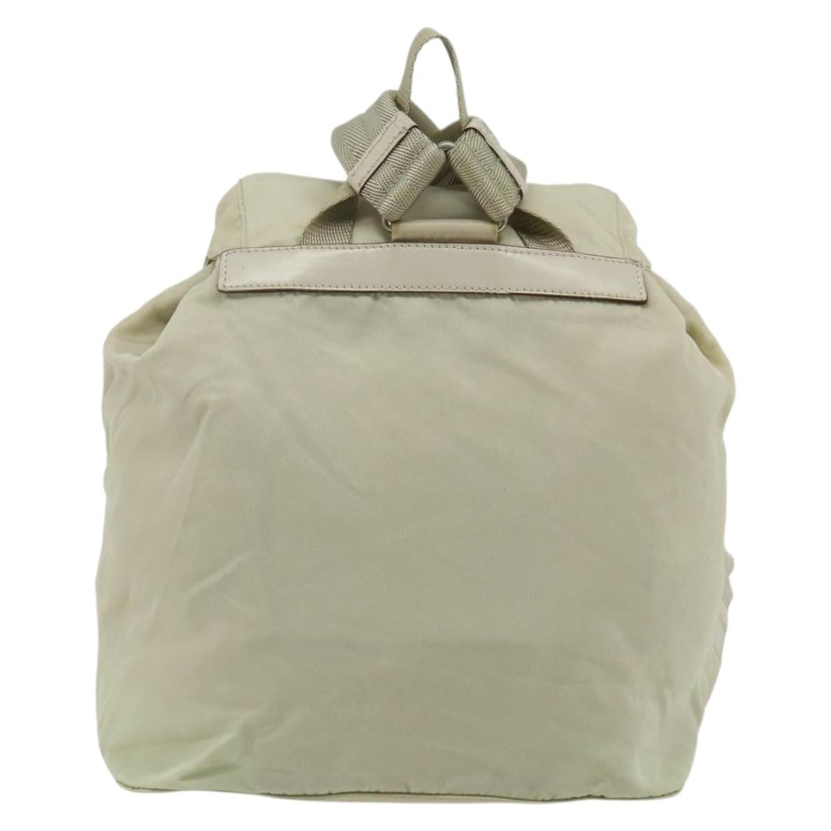 Prada Sac À Dos Re-Nylon Nylon Beige Nylon Backpack Bag (Authentic Pre-Loved)