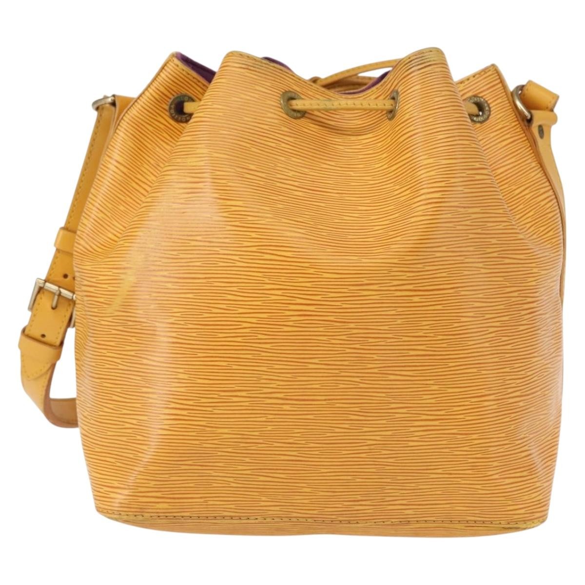Louis Vuitton Petit Noe Handbag Epi Leather Yellow Leather Shoulder Bag Bag (Pre-Loved)