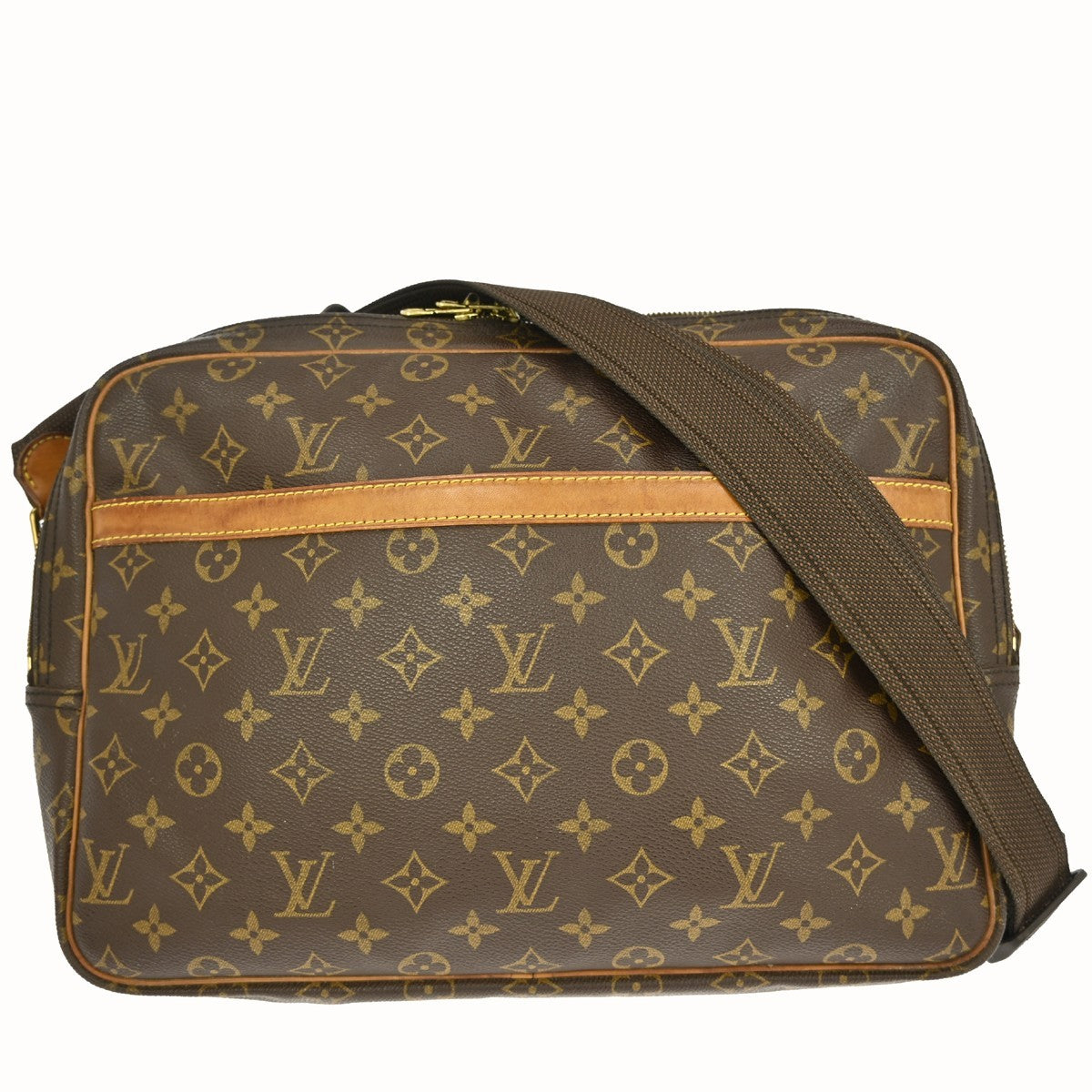 Louis Vuitton Louis Vuitton Reporter Bag Monogram Canvas Brown Canvas Shoulder Bag Bag (Pre-Loved)