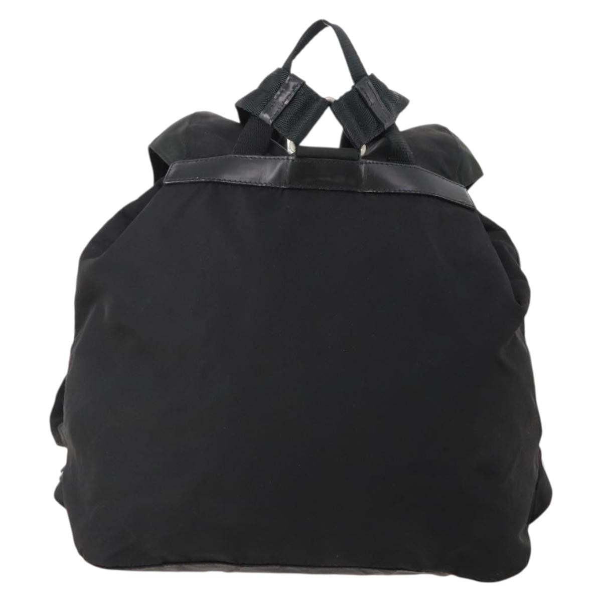 Prada Double Front Pocket Backpack Tessuto Black Nylon Backpack Bag (Authentic Pre-Loved)