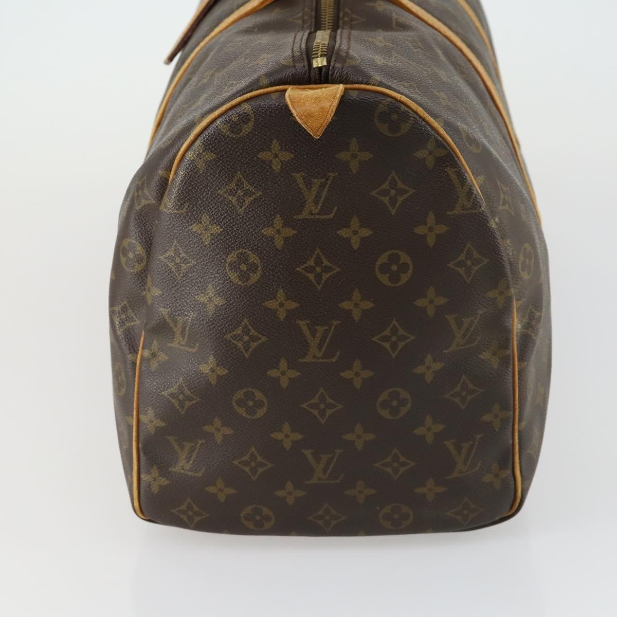 Louis Vuitton Keepall Bag Monogram Canvas Brown Canvas Travel Bag Bag (Pre-Loved)